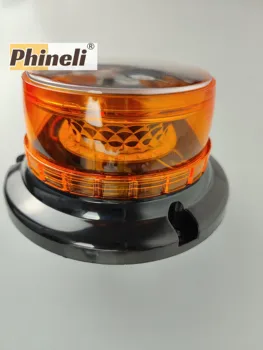 3 режима на сверхяркий led слънчев водоустойчив мига въртящи алармен предупредителен лампа в тавана стробоскоп, силни магнитни фар