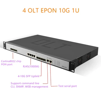 4 порта EPON OLT 4 порта E04 1U EPON OLT 1.25 G възходящ канал 10G 4 порта за троен възпроизвеждане на olt eponport PX20 + PX20 ++ PX20 + ++ 4 pon 1.25 G SFP
