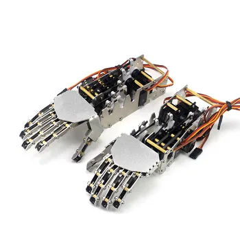 5 DOF Роботизирана Ръка Хуманоиден Пет Пръста Метален Роботизирана Ръка Лява/Дясна Ръка с Сервоприводами за Робот Arduino Програмируем Робот