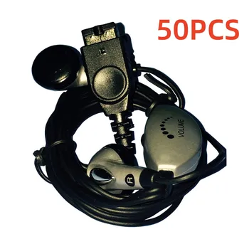 50 бр. жилен кабел жак за слушалки GBA SP, кабел за слушалки с гласов контрол за конзолата за видео игри Gameboy Advance SP