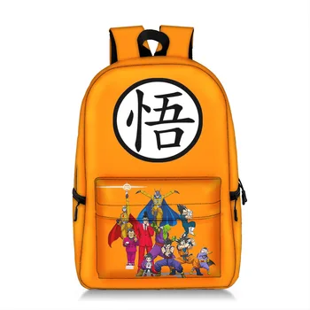 Bandai Нов продукт Dragon Ball Печат мъжки раница за ученици, раница от полиестер, чанта за компютър