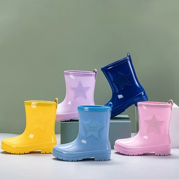 botas de lluvia, без хлъзгане водоустойчиви обувки за момчета, леки обувки за момичета, против хлъзгане водоустойчиви обувки, дъждовна обувки, обувки за момичета подметка, детски обувки