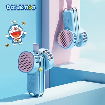 Doraemons фен на каишка Kawai аниме рисунка сладък студентски офис Многофункционален настолен вентилатор със силен вятър за пътуване подаръци за момичета