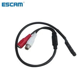 ESCAM Мини микрофон за видеонаблюдение звукосниматель високо-чувствителен аудиомонитор DC12V устройство за слушане на звук