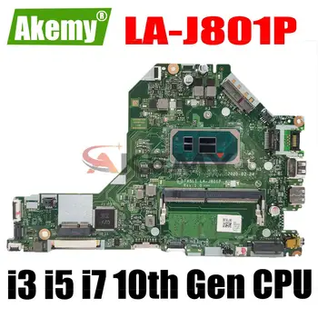 FH5LI LA-J801P за лаптоп ACER Aspire A315-56 дънна Платка с процесор: I3-1005G1 I5-1035G1 I7-1065G7 Оперативна памет: 4G DDR4 100% тествана