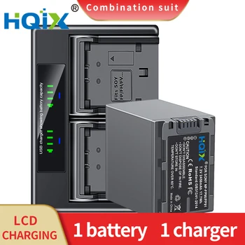 HQIX за Sony DCR-HC65 HC85 HC96 HC32 SR100 SR40 SR70 SR80 SR50 SR60 HC3 30 Място NP-FP90 Двойно Зарядно устройство