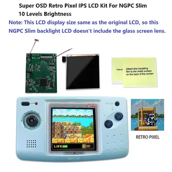 LCD екран с IPS осветление в ретро стил за конзолата NEOGEO Pocket Color NGPC Slim