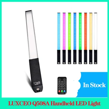 LUXCEO Q508A Ръчно Led Лампа, за 3000 К-6000 К RGB За запис на Видео Youtube TikTok Vlog USB Перезаряжаемое Осветление За Снимане