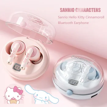 Sanrio Hello Kitty Cinnamoroll Bluetooth слушалки Сладки мультяшные безжични слушалки спортни слушалки Слушалките с шумопотискане