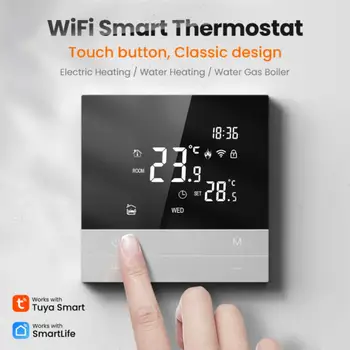 Sasha Wifi LCD Smart Touch термостат Регулатор на температурата на топлия пол Дистанционно поддръжка на Smart Life Алекса Google Home Alice