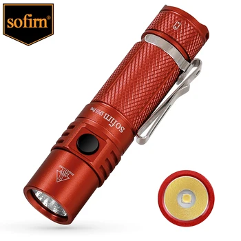 Sofirn SP10 Pro Мини Led Фенерче LH351D 900lm Преносим 14500 AA Светлини EDC Факел с Двоен Ключ