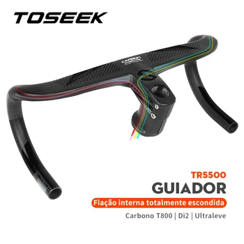 TOSEEK TR5500 Изцяло от въглеродни влакна Лост За Шоссейного Велосипед Вътрешна Кабели Вградена Планк Di2 С Притежателя на Велосипед Компютър