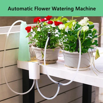 Автоматичен контролер, помпа за поливане на цветя, растения, домашен 2/4/8-головочный спринклерный уред за капково напояване, система таймер помпа, градински инструменти
