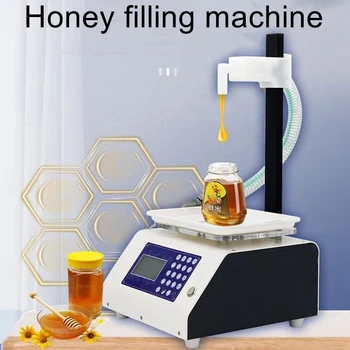 Автоматична машина за претегляне и количествени пълнеж с ЦПУ, паста от мед, тахини, есенна круша паста, машина за пълнене на вискозна течност