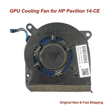 Вентилатор за охлаждане на процесора GPU за лаптоп HP Pavilion 14-CE TPN-Q207 L19159-001 L26367 L26368-001 NS85B00-17K16 Фенове Охладител Охладител DC5V