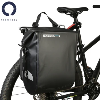 Водоустойчив черен 20-литров мотор, странична чанта за колелото, предната чанта за велосипеди, аксесоари за велосипед