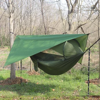 Външна автоматична быстрораскрывающаяся mosquito net, хамак-палатка с водоустойчив покрив, комплект тенти, хамак, преносими изскочи пътуване, туризъм