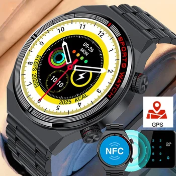 Глобалната Версия на Смарт Часа GT3 Pro Смарт Часовници Мъжки син сапфир Дисплей SPO₂ Мониторинг на безжичното Зареждане ECG Smartwatch за INOI 7
