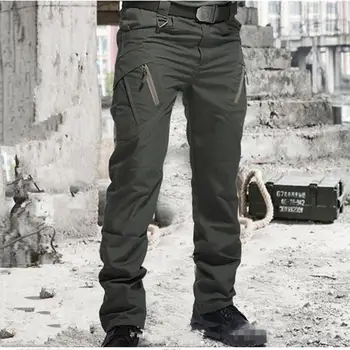 Градските военни тактически панталони, мъжки армейските панталони SWAT, dr. панталони с много джобове, водоустойчив износоустойчиви ежедневни панталони-карго, мъжки 2021