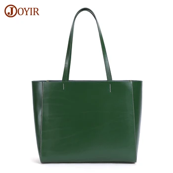 Дамска чанта JOYIR от естествена кожа през рамо, модерен дизайнерски дамски чанти-тоут, чанта-тоут голям капацитет, чанта bolsa feminina 2020