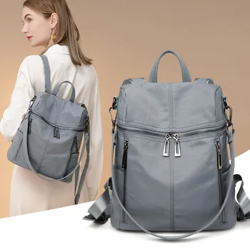 Дамски чанти-раници 2022, нови модни пътни чанти, водоустойчива чанта за лаптоп с голям капацитет, училищна чанта за момичета, дизайнерска дамска чанта