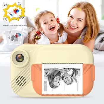 Детски фотоапарат с 3,5-инчов екран, термични, имота са от двукамерна дограма мини-забавни играчки, цифрова камера, подарък за рожден ден за момиче