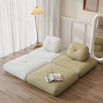Диван от една плюшена тъкан, за хол, с модерен дизайн в минималистичен едноспален разтегателен диван Muebles Para El Hogar, Луксозни мебели