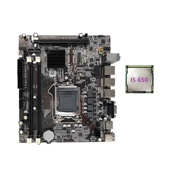 Дънна платка H55 LGA1156 поддържа процесор, серия I3 530 I5 760 с паметта DDR3 дънната Платка на настолен компютър с процесор I5 650