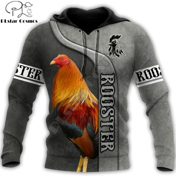 Есенни мъжки блузи с 3D принтом Love Rooster, всекидневни пуловер Унисекс, hoody с цип, градинска дрехи, sudadera hombre DW0590