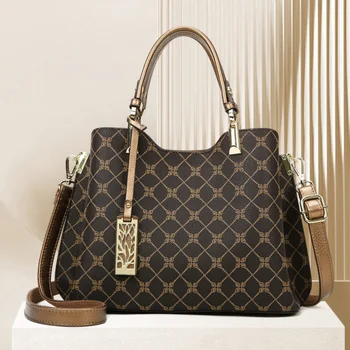 Есенно-зимни луксозна дизайнерска чанта от изкуствена кожа, офис дамска бизнес чанта за пътуване до работа, женствена чанта през рамо, чанта по чанта