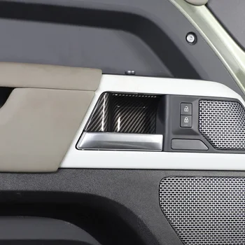 За Land Rover Defender 90 и 110 2020-2023 автомобилна вътрешна врата купа, накладки, стикер, ABS, аксесоари за интериорен дизайн, оформление на автомобила