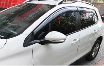 За Peugeot 2008 2014-2019, акрилни прозореца на колата, мигающее прозорец на кола, дъждобран, защита от надраскване, непромокаемая защита, автомобилни аксесоари