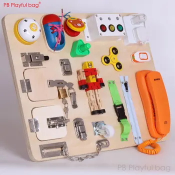 Игриво играчка-пъзел, за да отключите чанти 21 игри Дървена дъска за деца Многофункционална дъска за занимания забавни играчки за деца, Детски играчки AB45