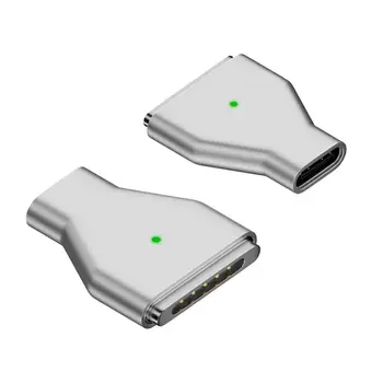 Магнитен USB адаптер C Бързо зареждане на USB C до протоколи конектора 3 Лек корпус от сплав с USB C до протоколи гнездо 3