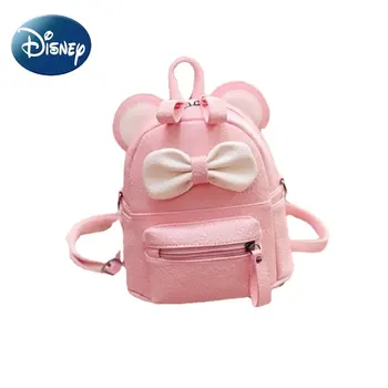 Мини-раница Disney Minnie за момичета, детски студентски ученически чанти, сладки кавайные раници за деца, безплатна доставка