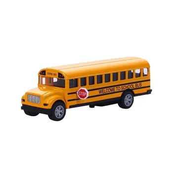 Модел на училищен автобус, Детски Играчки Автомобилни Бижута, Откидывающаяся Модел Автомобил, Модел на Автобуса, Интериор на Работния Плот, Бебешко са подбрани Автомобилна Играчка, която е Изработена по поръчка
