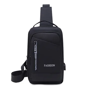 Модерна чанта за почивка с USB зареждане, мъжки холщовая чанта с голям капацитет, мъжка спортна чанта през рамо за колоездене на открито