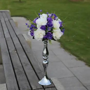 Новост 2016 г.!! сватбени пътни оловни цветя с рафт за Хортензия роза украса на масата на централните цветове 10 бр./лот