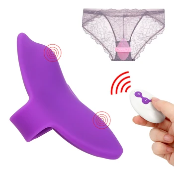 Носимые бикини Вибратор 10-степенна, автоматична, дистанционно управление Вибрираща яйце Клитора, вагината стимулира женската мастурбация, секс играчки за жени