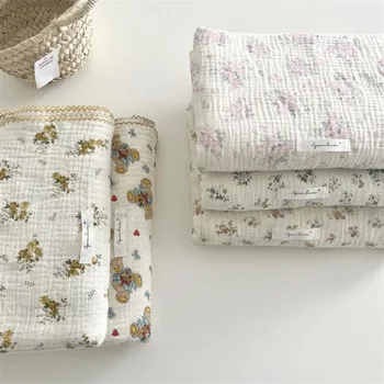 Одеяла за новородено, летен 4-жична муслиновые пелени за бебета, дишащи одеала за детски колички, детски креватчета, бебешки кърпи за баня