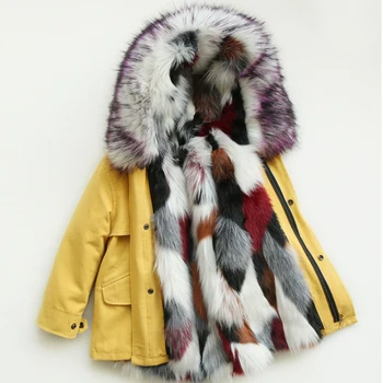 Палто за момичета от 2 до 12 години, детски кожени якета с качулка, подвижна пролетно-есенни якета за момичета, зимни паркове за момчета, детски зимен костюм