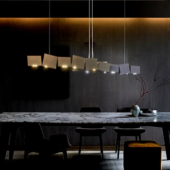Постмодернистская минималистичная ресторанная полилей дизайн чувство за индивидуалност на художника творчество светлина Луксозен бар плот дълга полилей