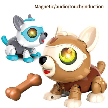 Роботът-куче САМ Smart Control Магическа куче Животни играчка интелигентен глас Многофункционален сензорен екран сензор за електрически