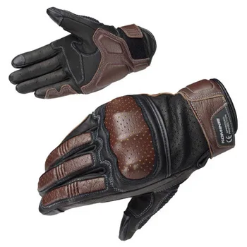 Ръкавици за езда, мотоциклетни мъжки ръкавици от овча кожа Four Seasons, състезателни ръкавици за мотоциклети, ръкавици за езда