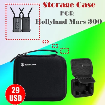 Ръчна чанта Hollyland за Марс 400s pro 300 с двойна система за безжичен пренос на видео HDMI, чанта за съхранение, преносима кутия и приемник