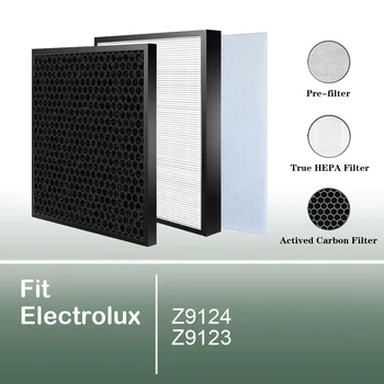 Смяна на филтър за пречистване на въздуха, за да Electrolux Z9124 Z9123 с активен въглен и комплект филтри HEPA