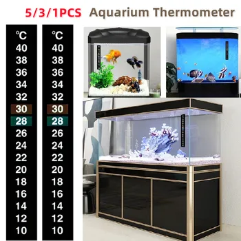 Термометър с двойна скалата, ефективна здрав и надежден залепваща лента за лесен монтаж, подходящ за аквариуми с високо качество