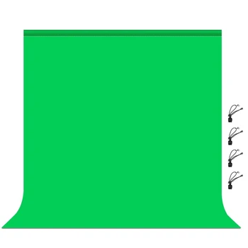 Фон за снимки Лъскав муслиновый зелен екран хромирани фонова материя за фото студио видео
