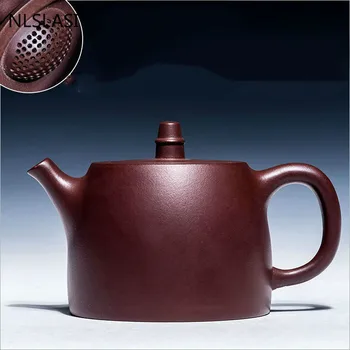 Чайник за чай Yixing, Вода, Боядисани Ръчно Илюстрация на Коня, Лилаво Глинен Чайник Xishi, Руди, Красота, Чайник, Чай и Прибори Ръчно изработени, 450 мл