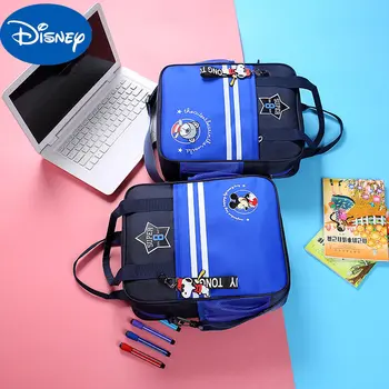Чанта за занимания с Мики от анимационен филм на Дисни, чанта-месинджър, светоотражающая чанта-тоут, училищната чанта на едно рамо